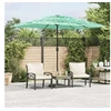 Image de Vidaxl Parasol droit rectangulaire 300 x 200 cm mat acier toile polyester Vert