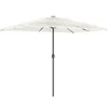 Image de vidaxl Parasol droit rectangulaire toile polyester mat acier 300x200 cm Blanc