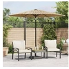 Image de Parasol de jardin avec mât en acier marron 268x268x226 cm 4005101