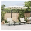 Image de Parasol de jardin avec mât en acier blanc 288x288x225 cm 4005108
