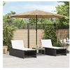 Image de Parasol de jardin avec mât en acier marron 324x324x247 cm, parasol, parasol d'extérieur, parasol de patio, parapluie, 4005109