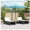 Image de Parasol droit carre toile en polyester 324 x 324 mat en acier