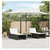 Image de Parasol de jardin avec mât en acier blanc 388x388x248 cm, parasol, parasol d'extérieur, parasol de patio, parapluie, 4005116