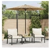 Image de Parasol deporte toile en polyester 223 x 223 carre mat en acier