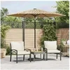 Image de Parasol deporte toile en polyester mat en acier 268 x 268 carre