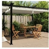 Image de Prieel met uittrekbaar dak 3x6 m aluminium cràmekleurig3217061