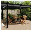 Image de Prieel met uittrekbaar dak 3x6 m aluminium antracietkleurig3217062