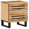 Image de Table de chevet 40x34x46 cm bois de manguier massif brut