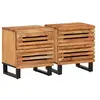 Image de Tables de chevet 2 pcs 40x34x46 cm bois d'acacia massif377429