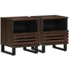 Image de Tables de Chevet 2 pcs, Armoires de Lit avec Rangement, Tables de Nuit, Meubles de Chambre à Coucher Intérieur, Bois 377471