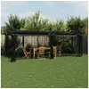 Image de Prieel met zijwanden van gaas 6x3 m staal antracietkleurig4003915