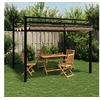 Image de Prieel met uittrekbaar dak 3x3 m aluminium taupe4003970