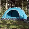 Image de Tente de camping 4 personnes bleu libération rapide