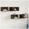 Image de Wandkasten 2 st 75x18x16,5 cm bewerkt hout bruin eikenkleur840442
