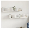 Image de Wandkasten 2 st 99x18x16,5 cm bewerkt hout wit840444