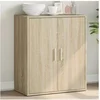 Image de Buffet chêne sonoma 60x31x70 cm bois d'ingénierie, armoire de rangement, meuble d'entrée, meuble d'appoint, meuble de 840459