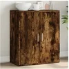 Image de Buffet chêne fumé 60x31x70 cm bois d'ingénierie, armoire de rangement, meuble d'entrée, meuble d'appoint, meuble de 840461