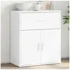 Image de Buffet blanc 60x31x70 cm bois d ingénierie