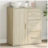 Image de Buffet, Armoire Latérale, Meuble de Rangement, Organisateur de Salon Salle de Séjour Intérieur, Moderne, Chêne Sonoma 840473