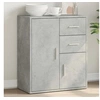 Image de Buffet, Armoire Latérale avec Tiroirs et Portes, Meuble de Rangement Salon Salle de Séjour Intérieur, Moderne, Gris 840481