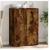 Image de Buffet, Armoire Latérale avec Etagères et Portes, Meuble de Rangement Salon Salle de Séjour Intérieur, Moderne, Chêne 840489