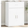 Image de Buffet blanc 60x30x84 cm bois d'ingénierie, armoire de rangement, meuble d'entrée, meuble d'appoint 840492