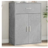 Image de Buffet gris béton 60x30x84 cm bois d'ingénierie, armoire de rangement, meuble d'entrée, meuble d'appoint 840495