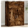 Image de Buffet chêne fumé 60x30x84 cm bois d'ingénierie, armoire de rangement, meuble d'entrée, meuble d'appoint 840496