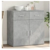 Image de Buffet, Armoire Latérale avec Tiroirs et Portes, Meuble de Rangement Salon Salle de Séjour Intérieur, Moderne, Gris 840523