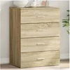 Image de Buffet, Armoire Latérale avec Tiroirs, Meuble de Rangement Salon Salle de Séjour Intérieur, Moderne, Chêne Sonoma 840529