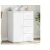 Image de Buffet blanc 59x39x80 cm bois d ingénierie