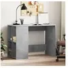 Image de Bureau gris béton 102x50x75 cm bois d ingénierie