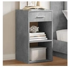 Image de Tables de chevet 2 pcs gris béton 35x34x65 cm bois ingénierie, table de chevet, meuble de chambre, table de nuit, 840583