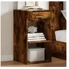Image de Table de chevet Chêne fumé 35x34x65 cm Bois d ingénierie