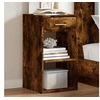 Image de Tables de chevet 2 pcs chêne fumé 35x34x65 cm bois ingénierie, table de chevet, meuble de chambre, table de nuit, 840585