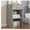 Image de Table de chevet sonoma gris 35x34x65 cm bois d ingénierie