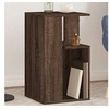 Image de Bijzettafel 35x35x60 cm bewerkt hout bruin eikenkleurig840743