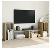 Image de Meubles TV 2 pcs chêne sonoma 75x30x50 cm bois d'ingénierie, support TV, meuble multimédia, centre de divertissement, 840788