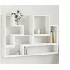 Image de Etagère murale blanc 96x12x64 cm bois d'ingénierie, étagère murale cube, organisateur cube, étagère flottante, 840800