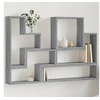 Image de Etagère murale sonoma gris 96x12x64 cm bois d'ingénierie, étagère murale cube, organisateur cube, étagère flottante, 840805