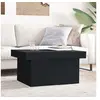 Image de Table basse noir 100x55x40 cm bois d'ingénierie, table latérale, table de salon, table d'accent, bout de canapé, 840871