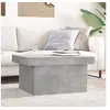 Image de Table basse gris béton 100x55x40 cm bois d'ingénierie, table latérale, table de salon, table d'accent, bout de 840873