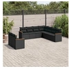 Image de Salon de Jardin avec Coussins 9 pcs, Canapés de Terrasse, Ensemble de Meubles de Patio, Mobilier d'Extérieur, Noir 3226097