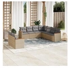 Image de Salon de Jardin avec Coussins 9 pcs, Canapés de Terrasse, Ensemble de Meubles de Patio, Mobilier d'Extérieur, Mélange 3226101