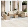 Image de Salon de jardin modulable rotin beige 10 pieces x 61.5 x 69
