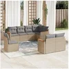 Image de Salon de Jardin avec Coussins 8 pcs, Canapés de Terrasse, Ensemble de Meubles de Patio, Mobilier d'Extérieur, Mélange 3226164