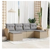 Image de Salon de Jardin avec Coussins 6 pcs, Canapés de Terrasse, Ensemble de Meubles de Patio, Mobilier d'Extérieur, Mélange 3226220