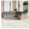 Image de Salon de Jardin avec Coussins 10 pcs, Canapés de Terrasse, Ensemble de Meubles de Patio, Mobilier d'Extérieur, 3226353