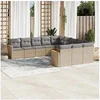 Image de Salon de Jardin avec Coussins 11 pcs, Canapés de Terrasse, Ensemble de Meubles de Patio, Mobilier d'Extérieur, 3226430