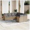 Image de Salon de Jardin avec Coussins 8 pcs, Canapés de Terrasse, Ensemble de Meubles de Patio, Mobilier d'Extérieur, Mélange 3226556